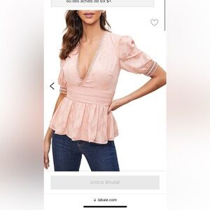 Lipsy stunning pink top never worn size small woman